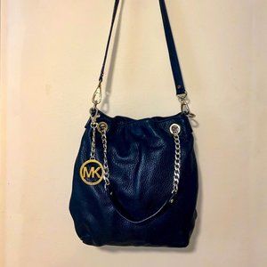 Black Leather Michael Kors Purse